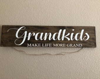 Grandkids Make Life Grand picture board