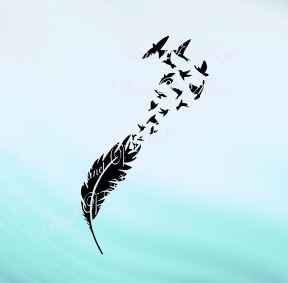 Download Feather Svg Feather Bird SVG File Flying Birds Svg Feather ...