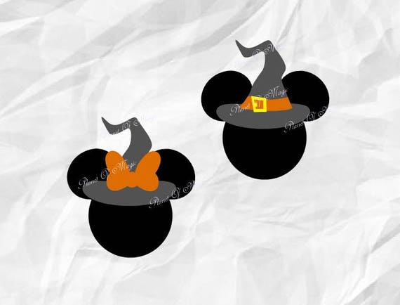 Download Mickey Withc Hat Svg Halloween Mickey Svg Withc Minnie Svg ...