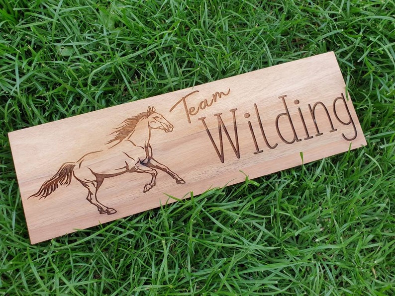 Wooden horse / pony grooming box personalised as you wish. Etsy