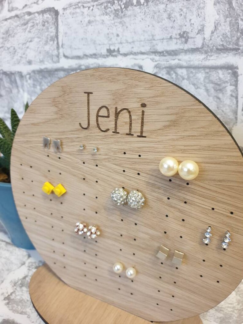 Stud Earring Storage / Circular Display Stand for Jewellery/ Etsy UK