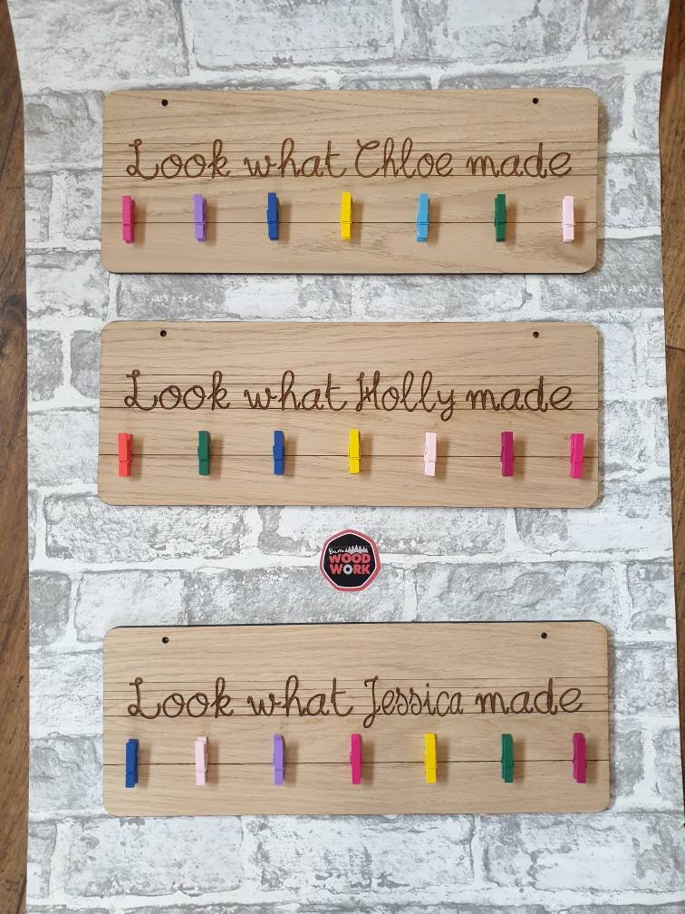Peg board for nursery / school work look what I made. Can be | Etsy