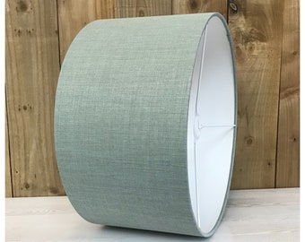 Green lamp shade | Etsy Light green Ribbon Light shade