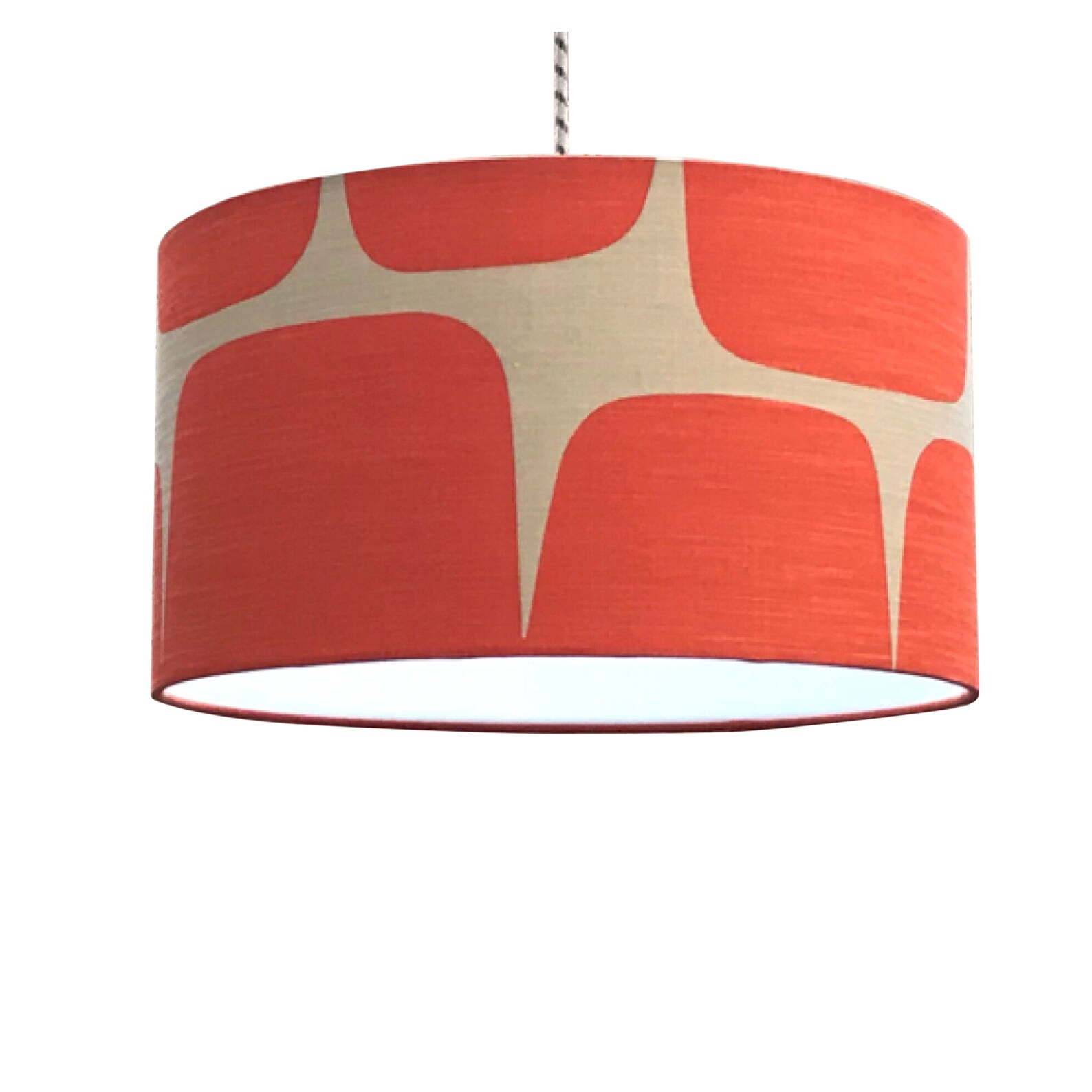 Scion Lohko Paprika & Pebble Fabric Lightshade With Diffuser Etsy UK