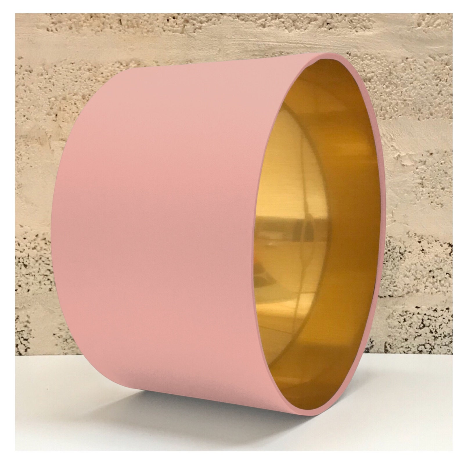 Brushed Gold & Pink Lampshade Lightshade 20cm 25cm 30cm 35cm Etsy