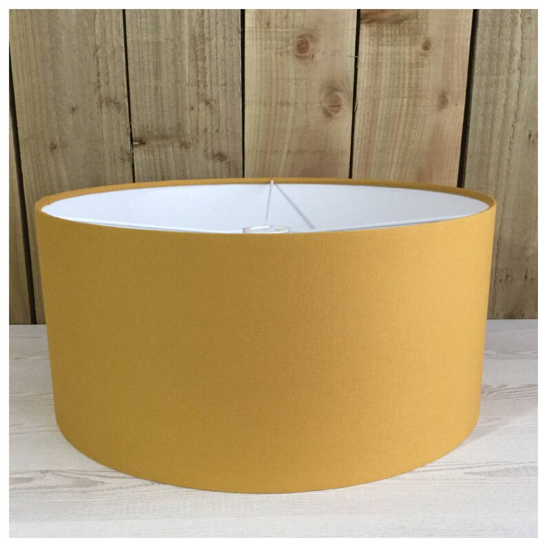 Mustard Yellow Drum Lamp Shade Lightshade Various Sizes Etsy