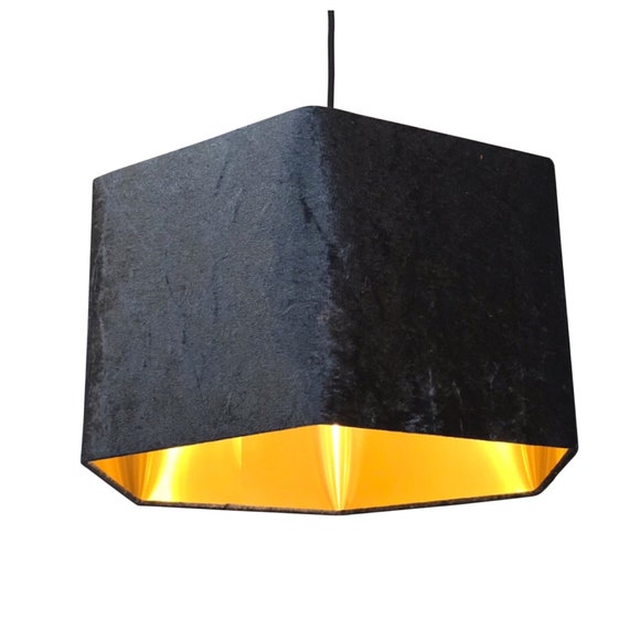 grey and gold light shade