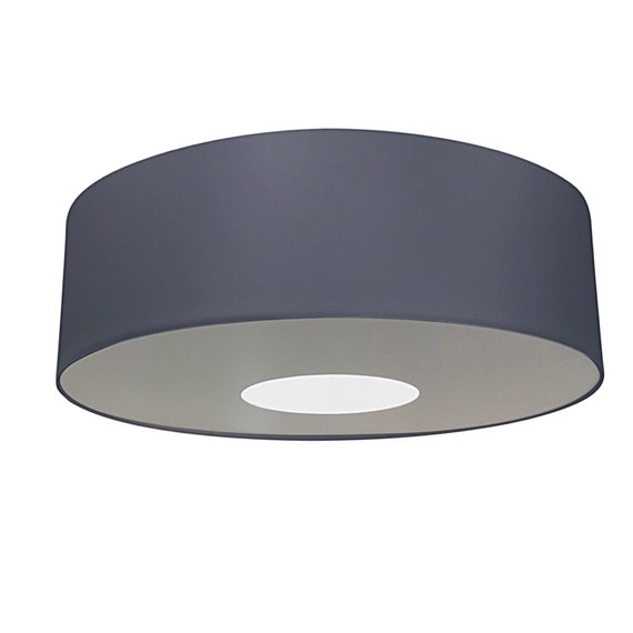 100cm Extra Large Grey Drum Shade And Diffuser Etsy