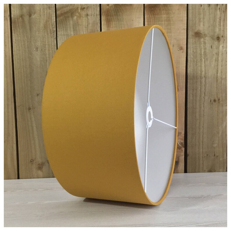 Mustard Yellow Drum Light Shade Light Shade With Diffuser / Etsy UK