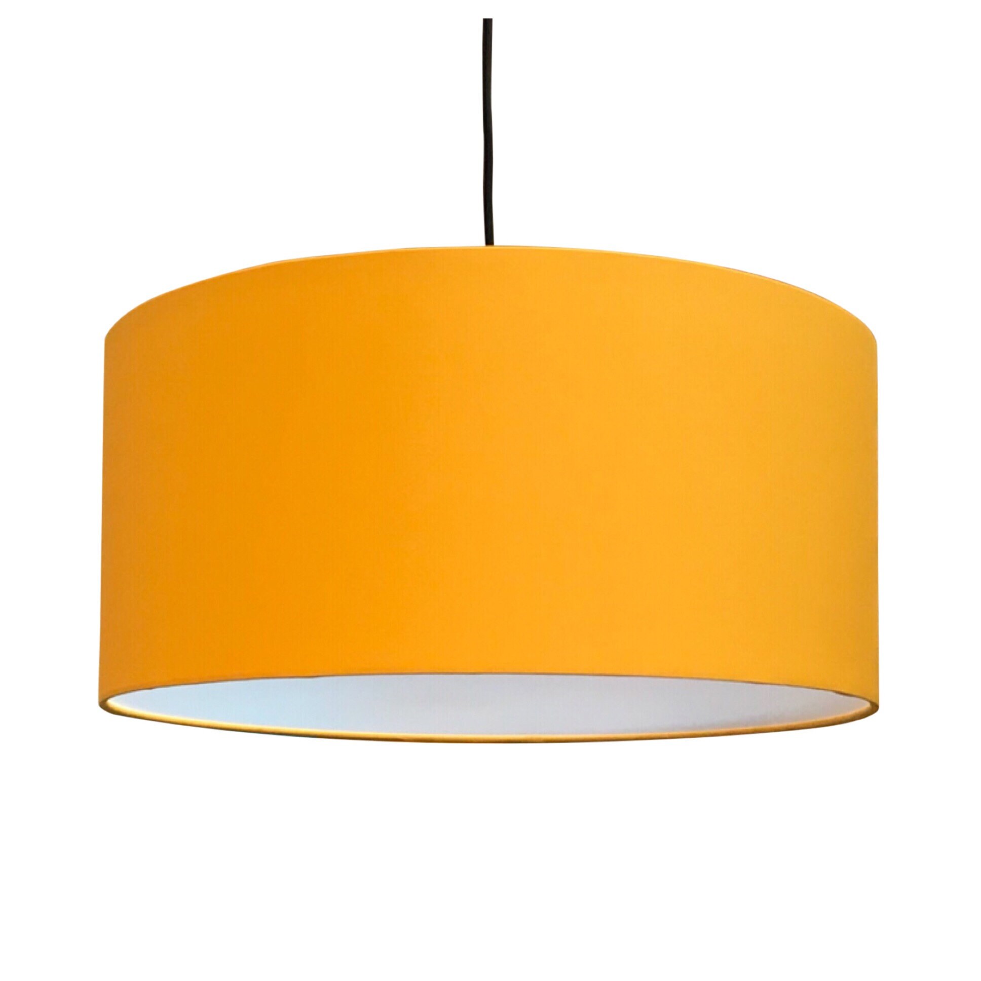 Sunflower Yellow Drum Lightshade Lamp Shade & Diffuser 25cm Etsy