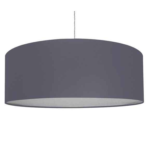 Various Sizes Grey Drum Lightshade Light Shade Ceiling Pendant With Diffuser Various Sizes Grey Drum Lightshade Light Shade Ceiling Pendant With Diffuser