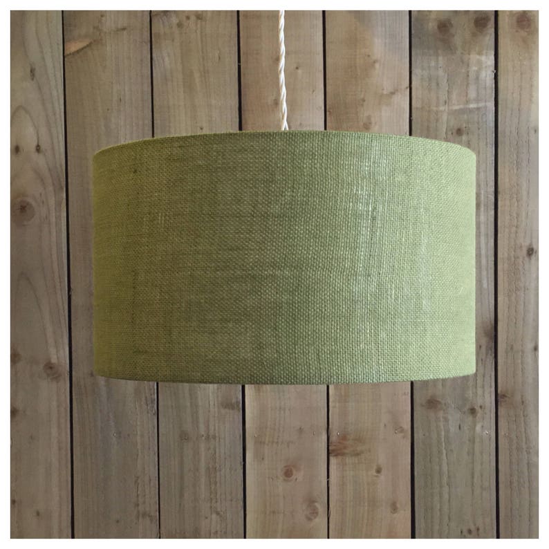 Green Hessian Light Shade Lamp Shade 25cm 30cm 35cm 40cm 45cm Etsy UK