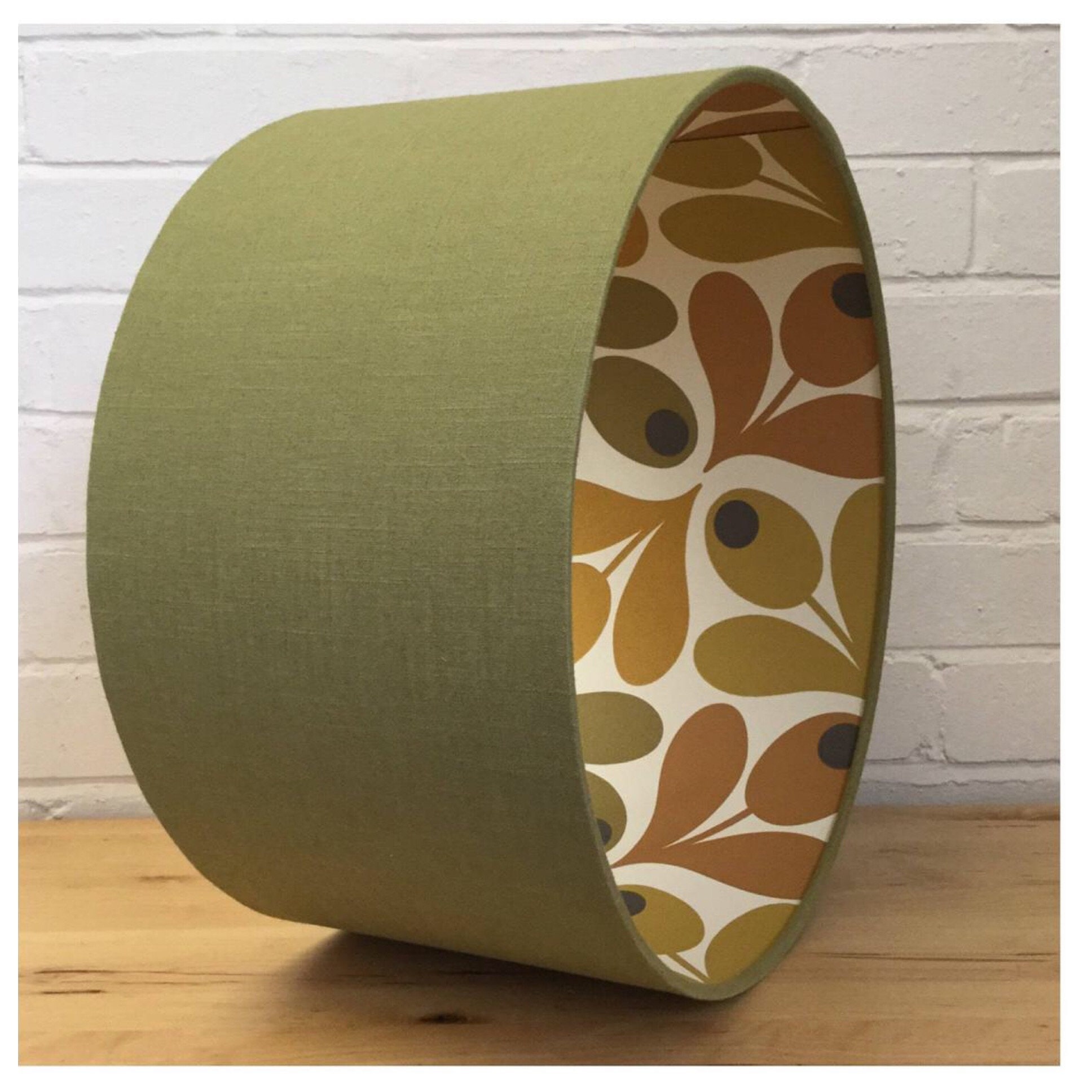 Olive Green Linen Lampshade Lightshade 20cm 25cm 30cm 35cm Etsy