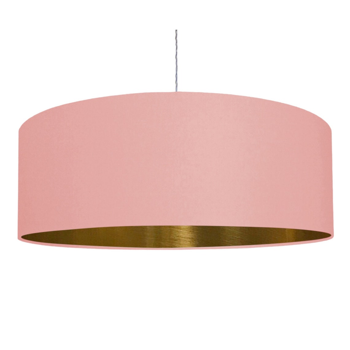 Brushed Gold & Pink Lampshade Lightshade 20cm 25cm 30cm 35cm Etsy