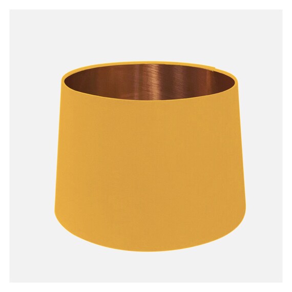 Abat Jour Conique Cuivre Brossé Jaune Moutarde Empire Cône Abat Jour 20cm 25cm 30cm 35cm 40cm 45cm 50cm 60cm 70cm