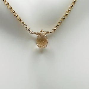 Oregon Sunstone Necklace Sunstone Necklace Pendant Necklace Minimalist Necklace Gift for Her Gemstone Necklace Chain Necklace