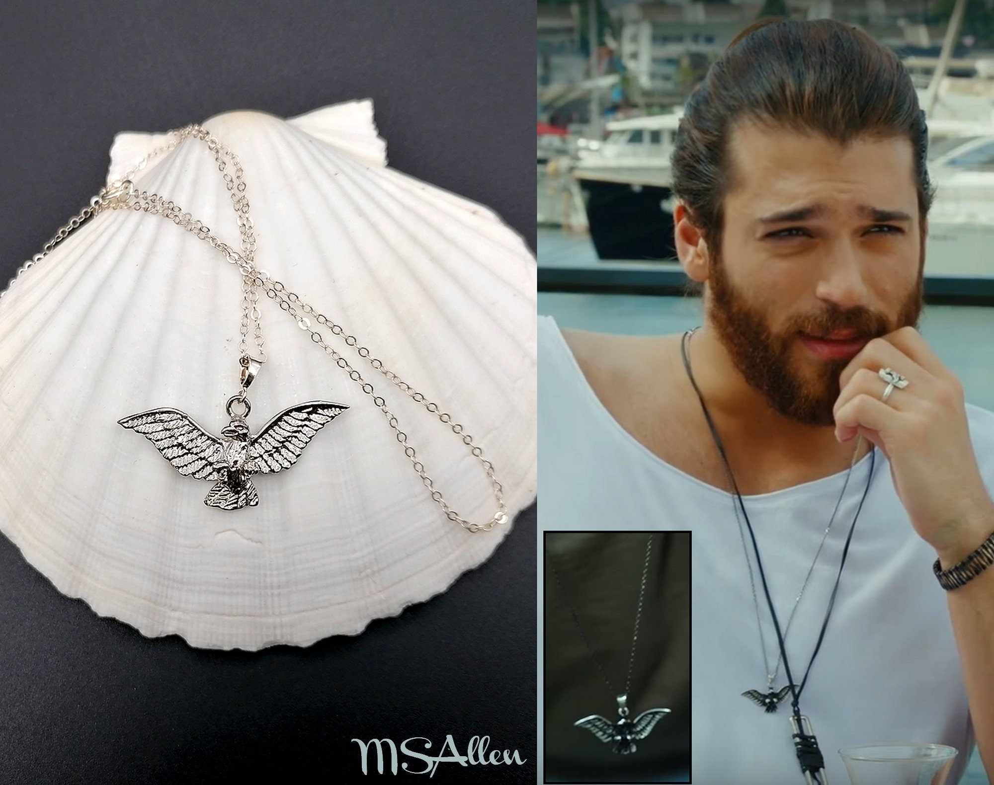 Erkenci Kus Can Yaman Divit Canem Sterling Silver Brass - Etsy Erkenci Kus Can Yaman Divit Canem Sterling Silver Brass - Etsy