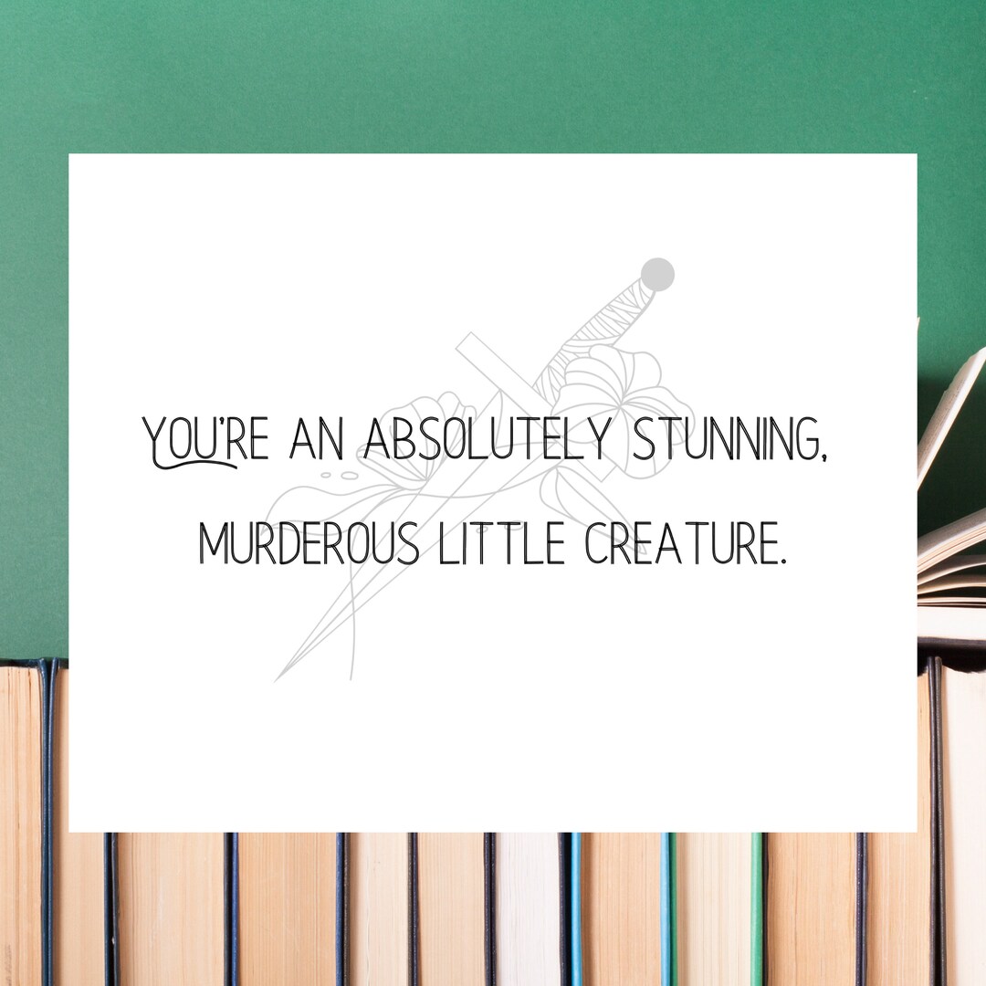 Make-up-Tasche 'Murderous Little Creature' – FBAA Fan Geschenk, 23.5x17 Cm, Aus Leinen, Buch-Fanartikel