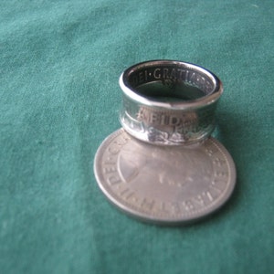 Half crown coin ring image 2