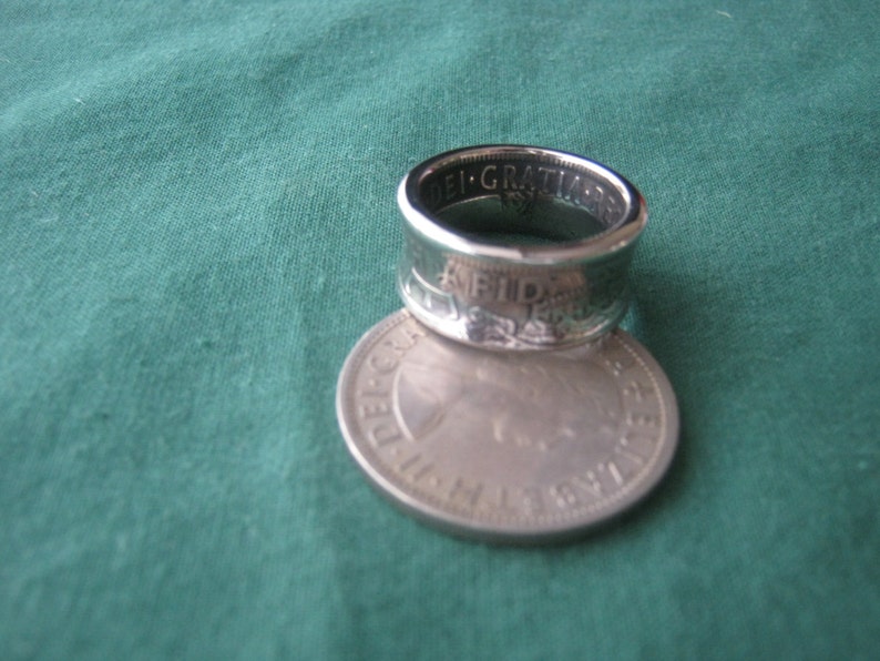 Half crown coin ring image 2