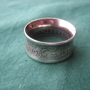 Half crown coin ring image 4