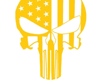 Punisher stencil | Etsy