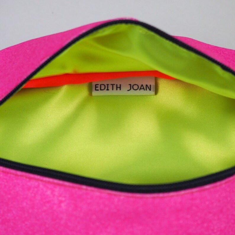 Neon pink contrast bumbag