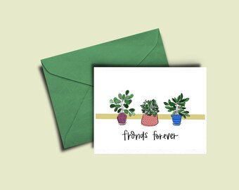 Fronds Forever | Plant Greeting Card | Hand Lettered Card |