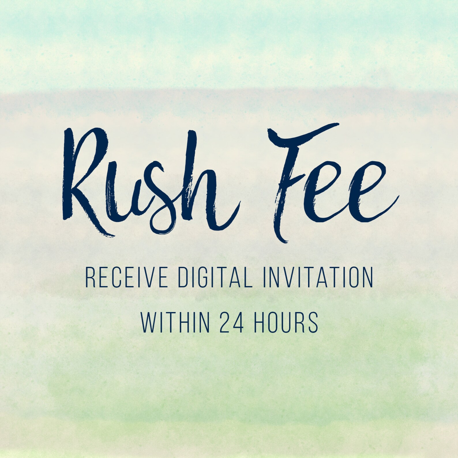 Rush Fee, Receive Digital Invitation Within 24 Hours - Etsy