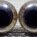 18 mm Special Handpainted Safety Eyes, 1 pair of Realistic Iris Eye, Unique Amigurumi Eyes, Brown Safety Eyes with Washer R088