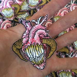 Demon Heart - 3" x 2.5" iron on patch