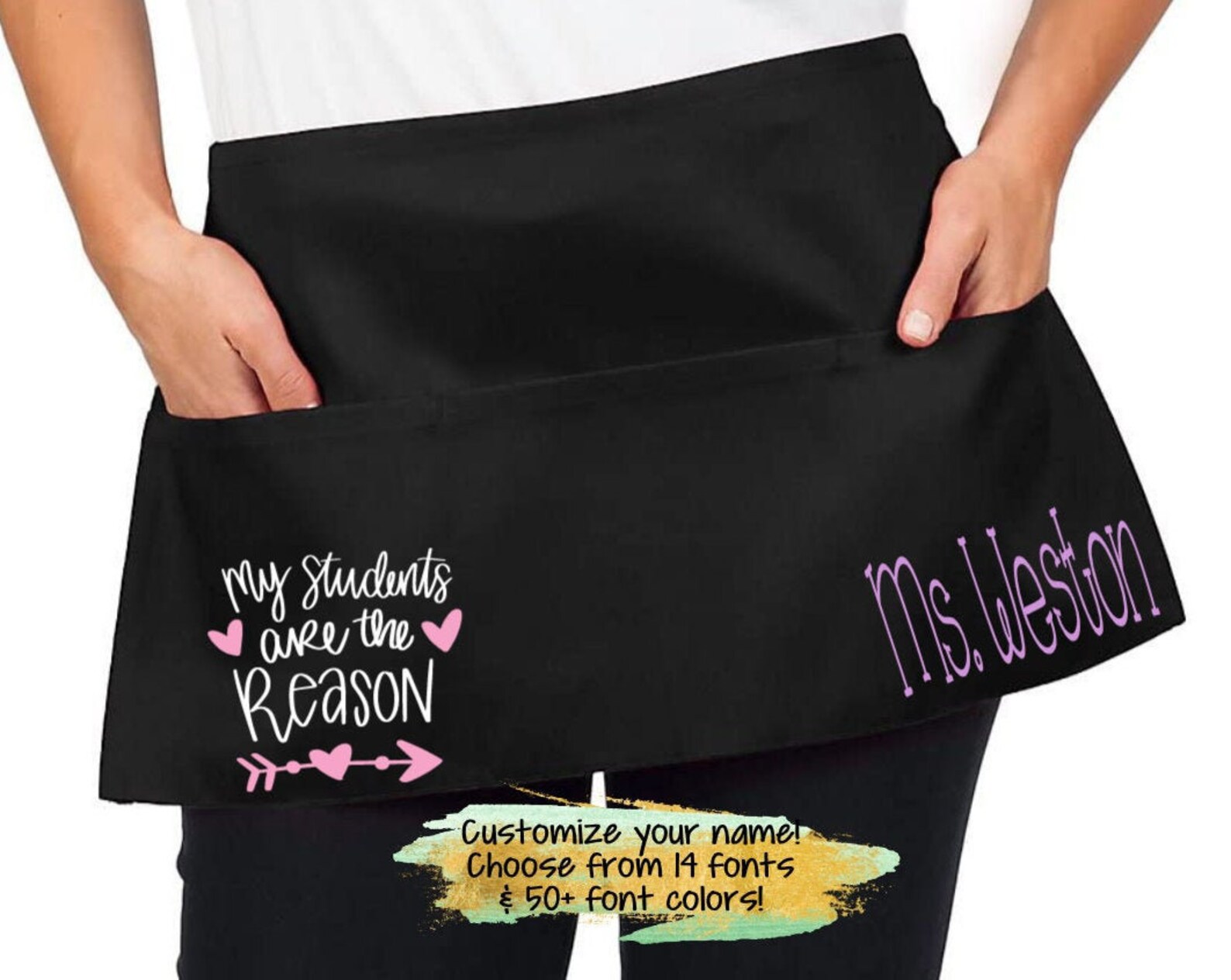 Teacher's Apronpersonalized Gift for Teacherscustom Etsy New Zealand