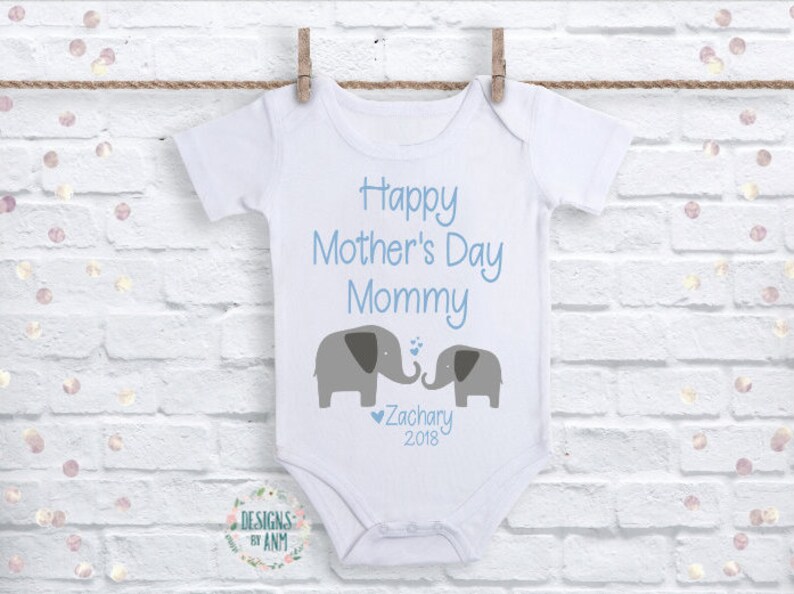1st Mothers Day Gift-First Mother/'s Day Outfit-Baby First Mother/'s Day Shirt-Happy Mother/'s Day Shirt-Personalized Mother/'s Day Gift