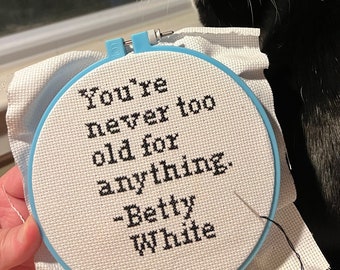 Betty White Cross Stitch