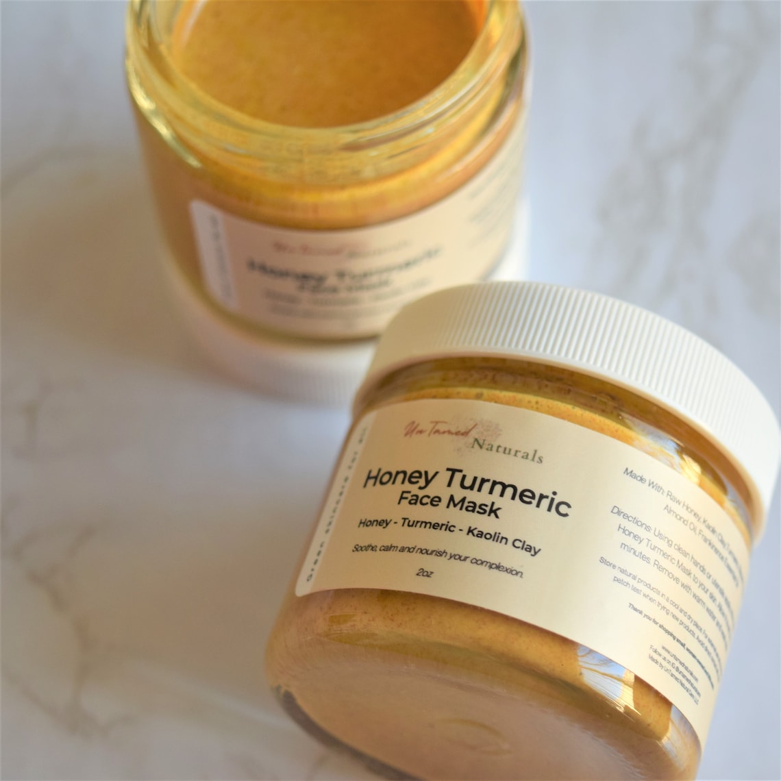 Honey Turmeric Mask Calming Face Mask Soothing Mask Natural Etsy