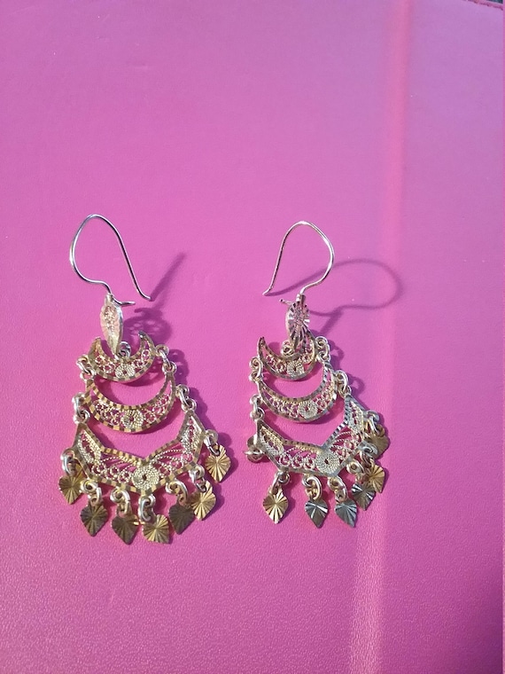 18kt Gorgeous Chandelier Earrings