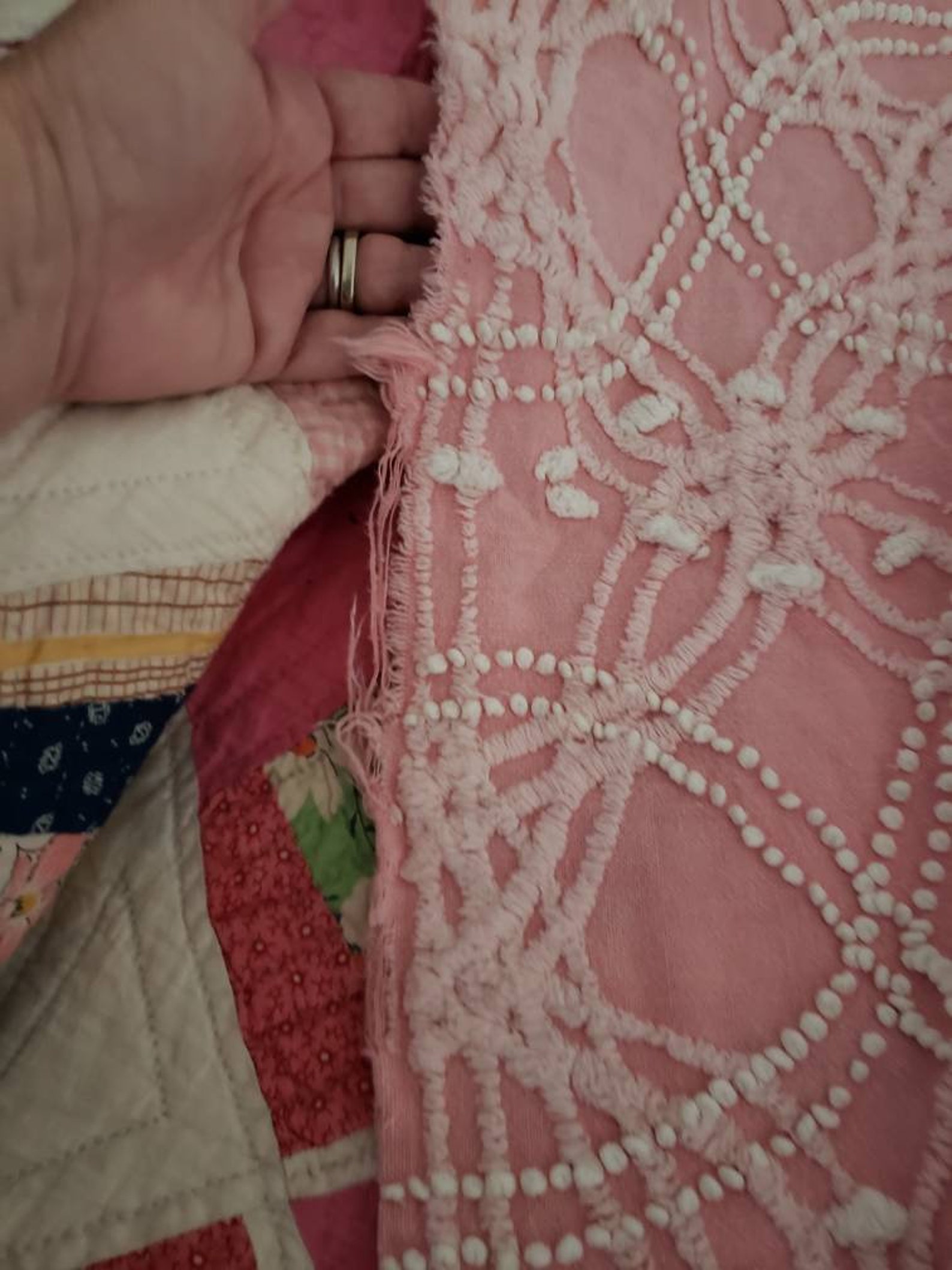 Fabulous Cabin Craft Needle Tuffed Vintage Chenille Bedspread Etsy