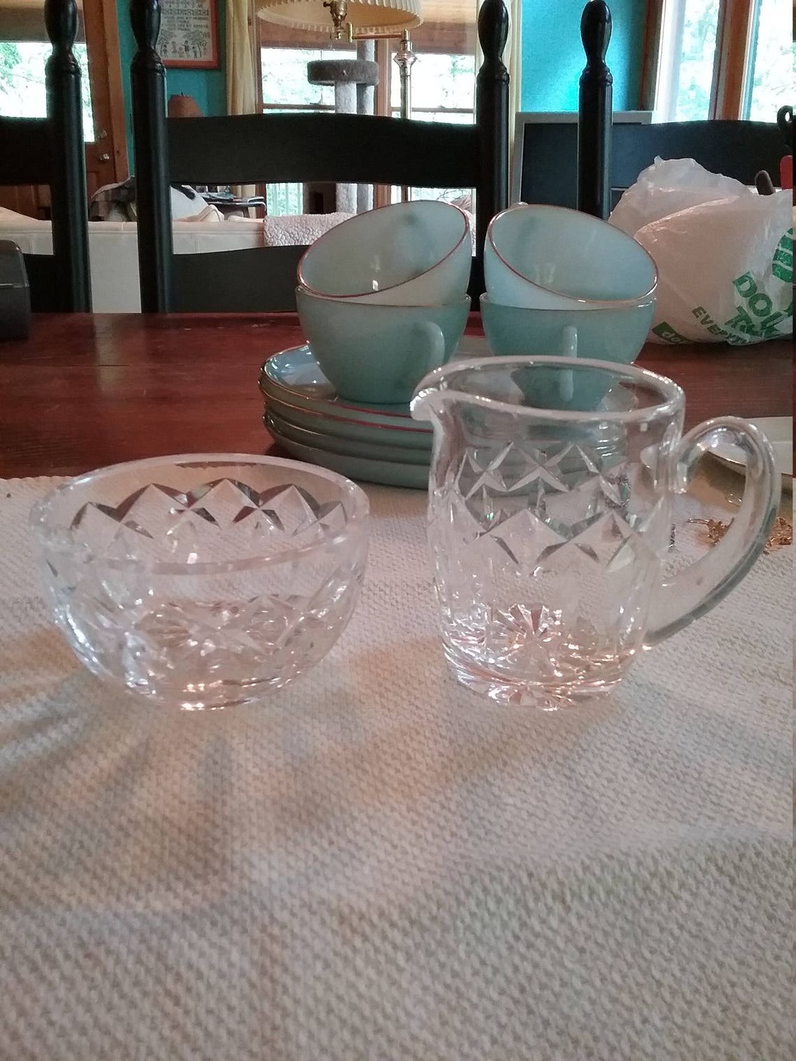 Waterford Crystal Cream and Sugar Bowl Etsy