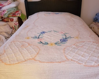 Vintage chenille bedspread