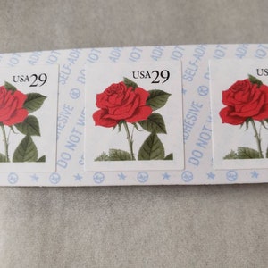 29 cent Stamp Red Rose Pin Postal Stamp Jewelry Collectible Postage USPS  USA