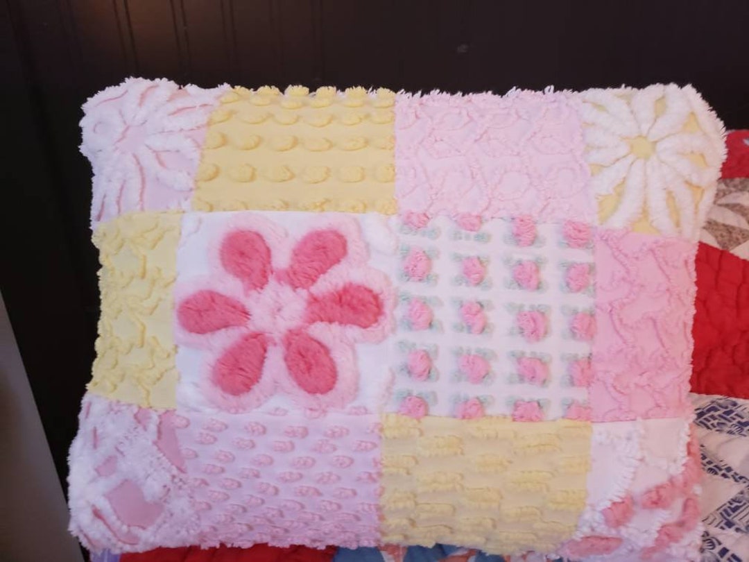 Vintage Chenille Pillow Cover Etsy
