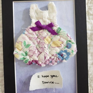 Quilt dress and mat...I hope you dance...