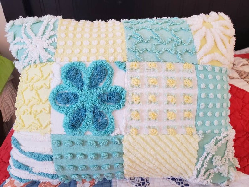 Vintage Chenille Pillow Cover Etsy