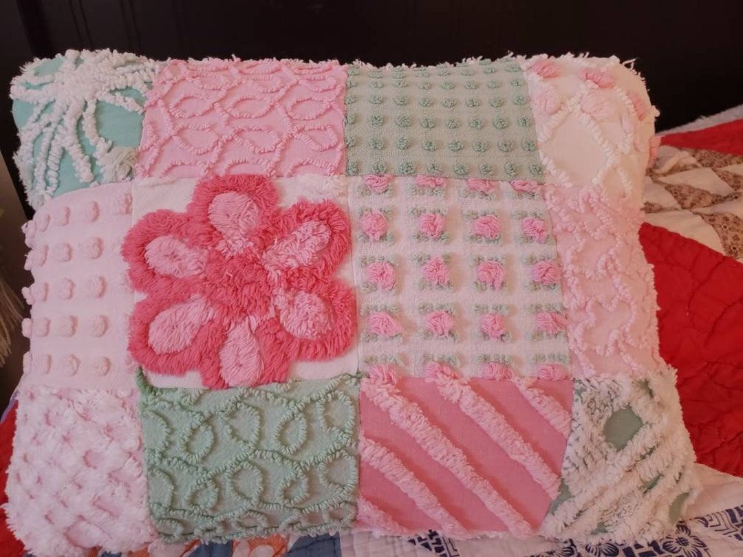 Vintage Chenille Pillow Cover Etsy