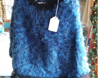 Beautiful handmade knitted Capelet or Poncho