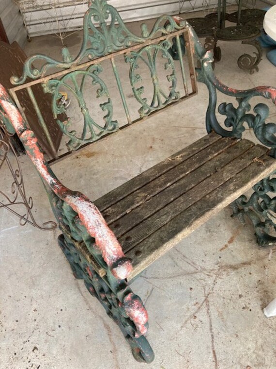 Antigua fundición coalbrookdale banco jardín victoriano | Etsy