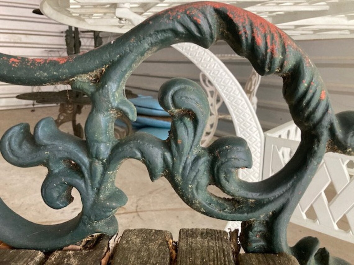 Antigua fundición coalbrookdale banco jardín victoriano | Etsy