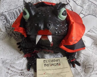 Elizabat Bathory, Toadally Transformed Toad  OOAK