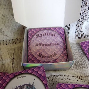 Mystical Mermaid Affirmation Card Deck, Coloring Book, and Affirmation Journal Gift Set image 10