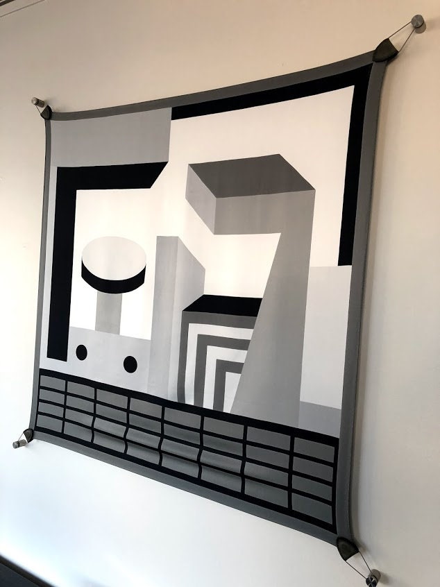 Framelessartworks Scarf Hanging System Deluxe Leather Edition Etsy